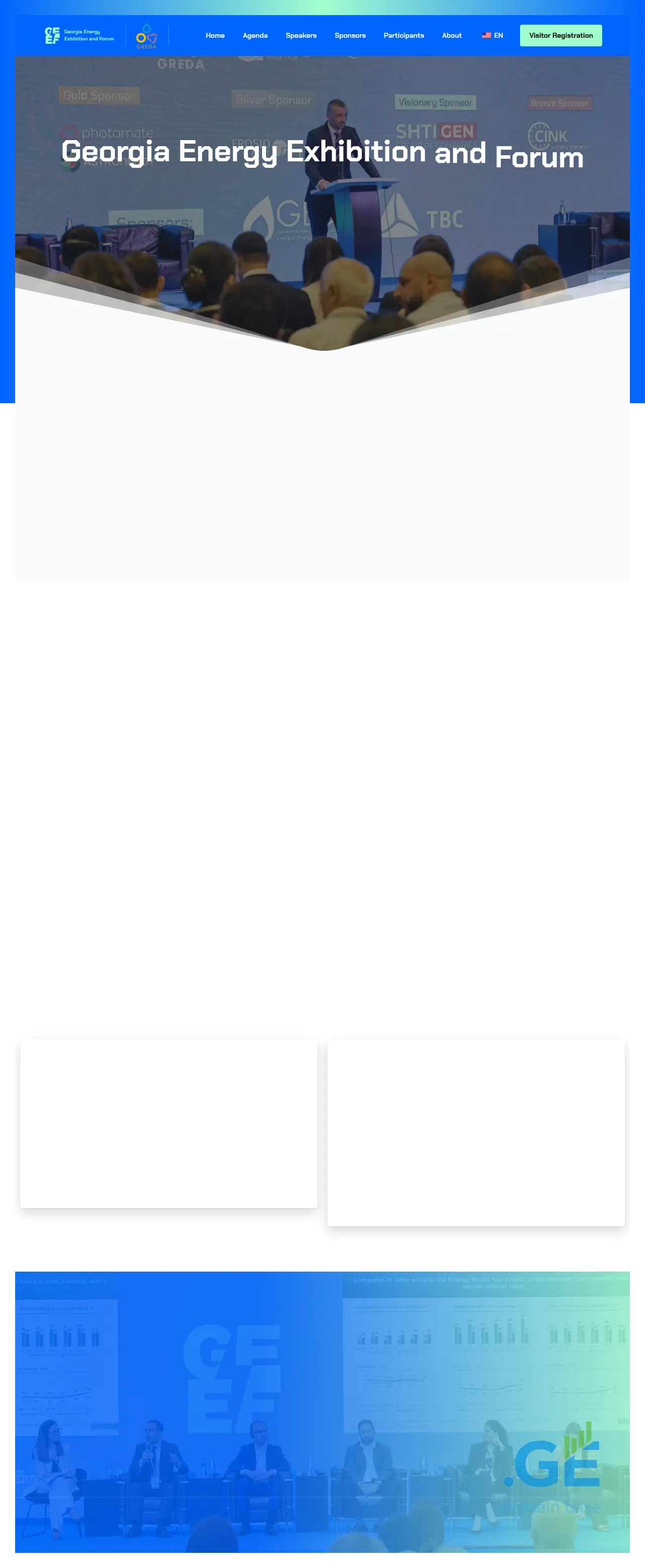 Screenshot of the site energyexpo.ge