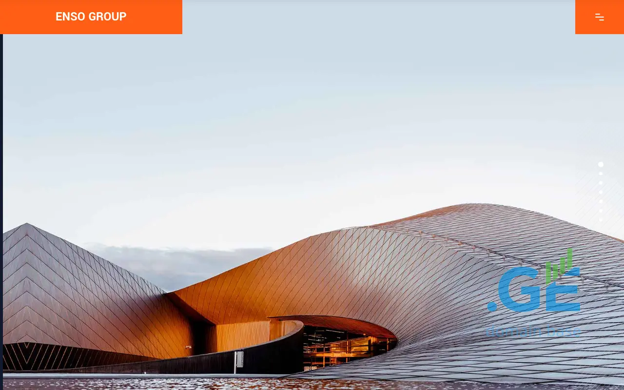 Screenshot of the site ensogroup.ge