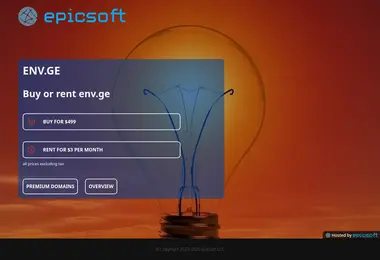 Screenshot of env.ge