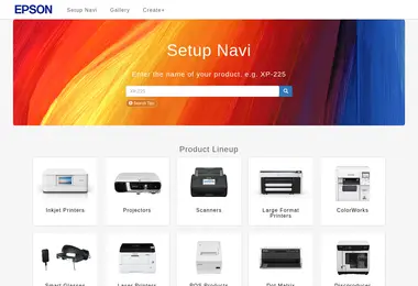 Screenshot of epson.ge