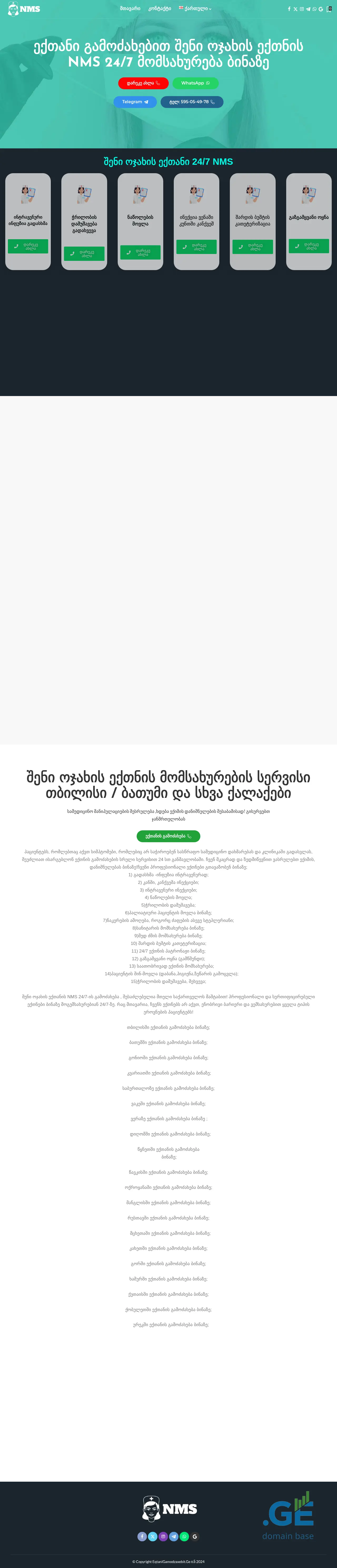 Screenshot of the site eqtanigamodzaxebit.ge