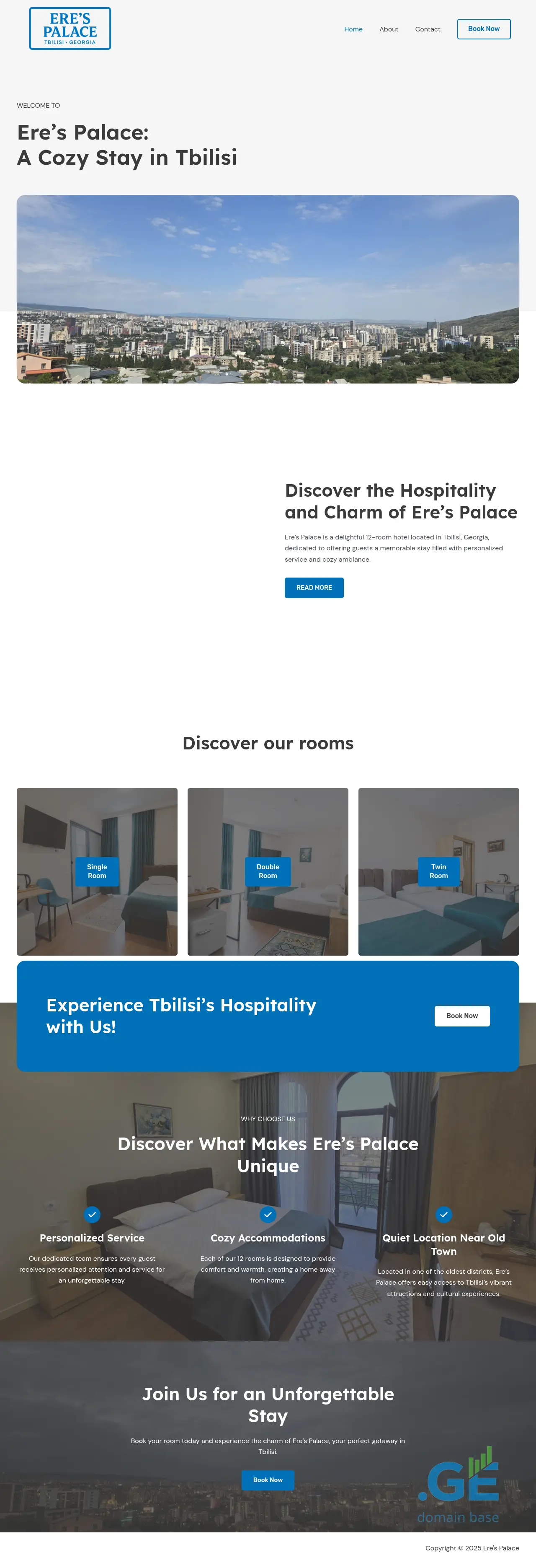 Screenshot of the site erespalace.ge