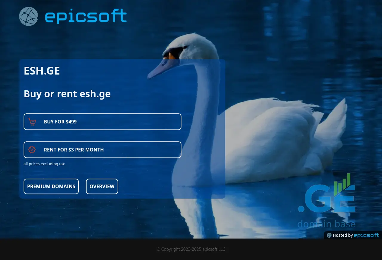 Screenshot of the site esh.ge