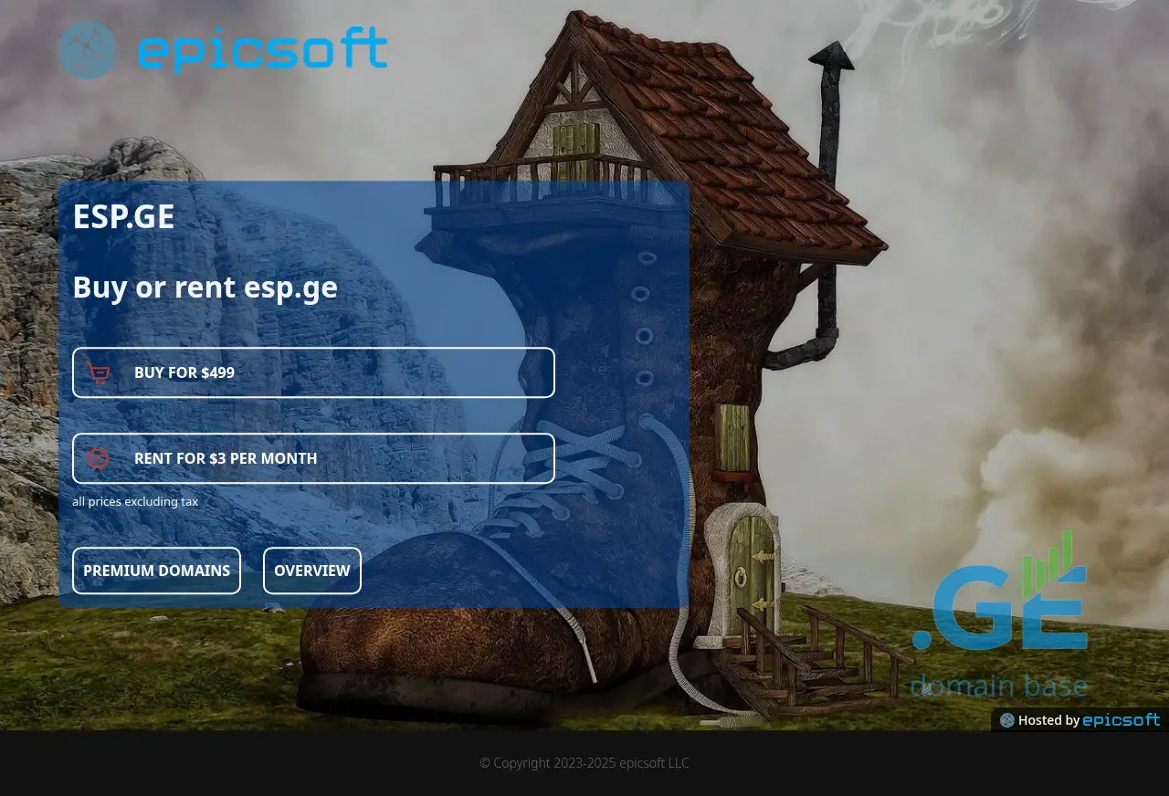 Screenshot of the site esp.ge