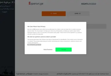 Screenshot of espanuri.ge
