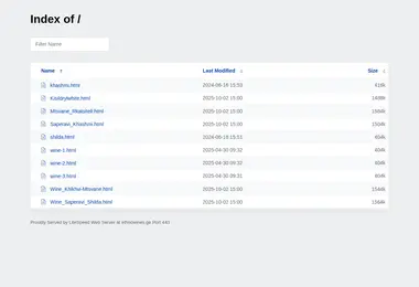 Screenshot of ethnowines.ge