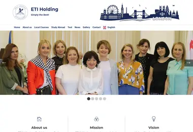 Screenshot of etiholding.ge