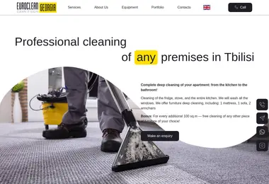 Screenshot of euroclean.ge