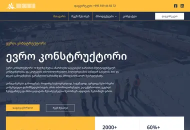 Screenshot of euroconstructor.ge