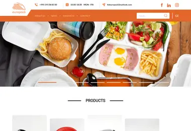 Screenshot of europack.ge