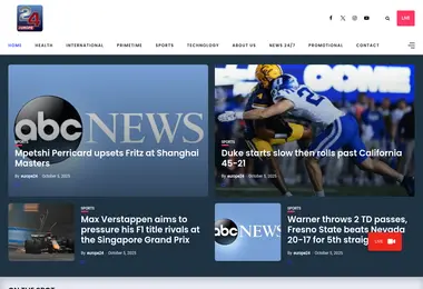 Screenshot of europe24.ge