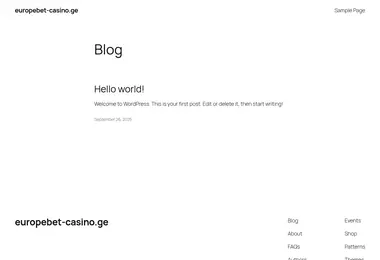 Screenshot of europebet-casino.ge