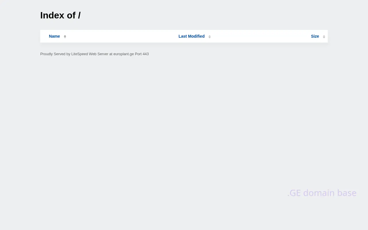 Screenshot of the site europlant.ge