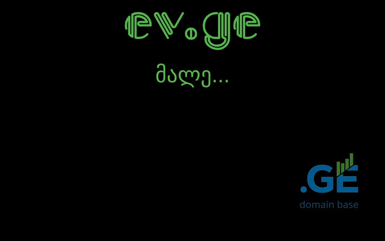 Screenshot of the site ev.ge