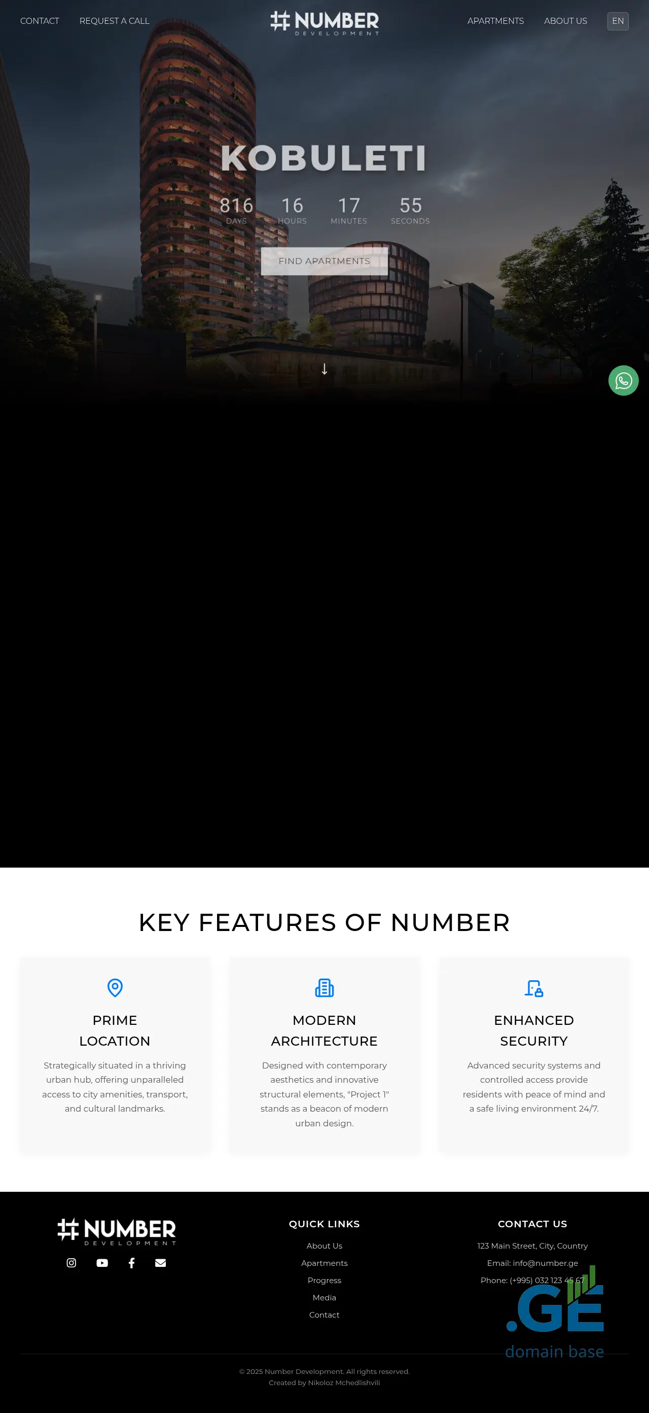 Screenshot of the site evabeauty.ge