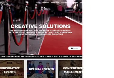 Screenshot of events.ge