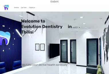 Screenshot of evodent.ge