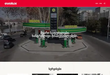 Screenshot of evolux.ge
