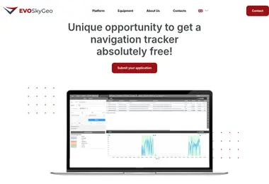 Screenshot of evoskygeo.ge