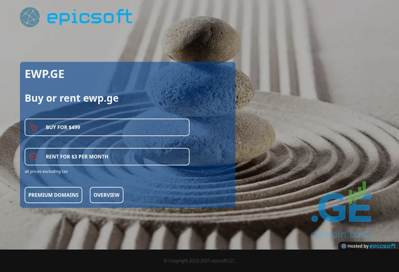 Screenshot of the site ewp.ge