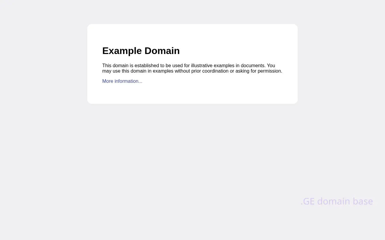 Screenshot of the site example.ge