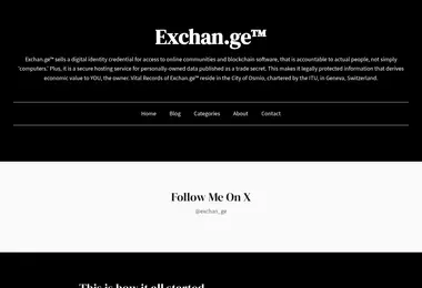 Screenshot of exchan.ge