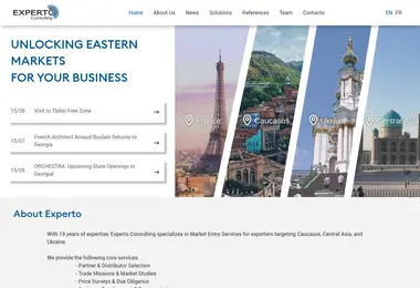 Screenshot of experto-consulting.ge