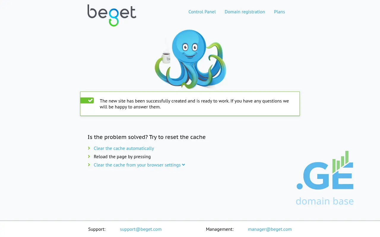 Screenshot of the site fakt.ge