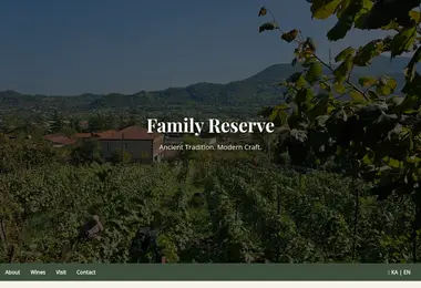 Screenshot of familyreserve.ge