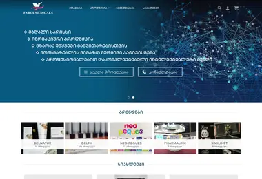 Screenshot of fardi.ge