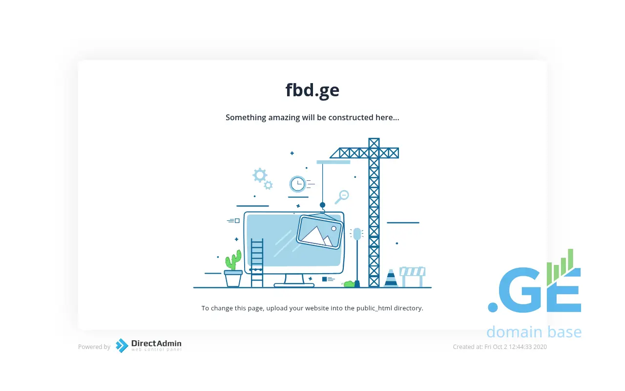 Screenshot of the site fbd.ge