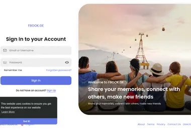 Screenshot of fbook.ge