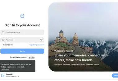 Screenshot of feeddit.ge