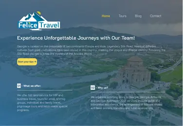 Screenshot of felicetravel.ge