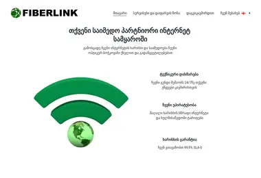 Screenshot of fiberlink.ge