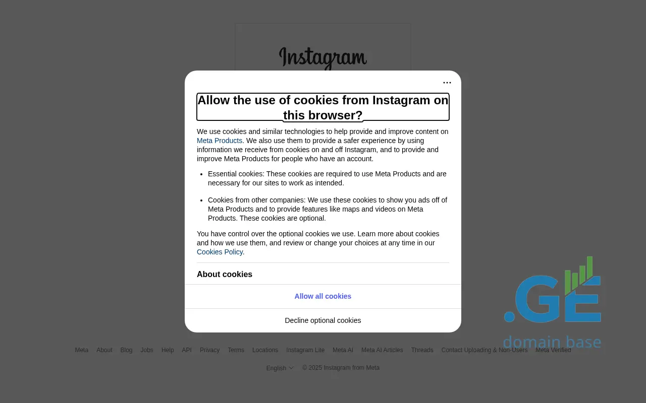 Screenshot of the site fibi.ge