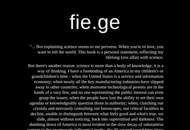 Screenshot of fie.ge