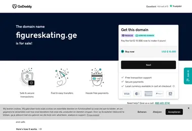 Screenshot of figureskating.ge