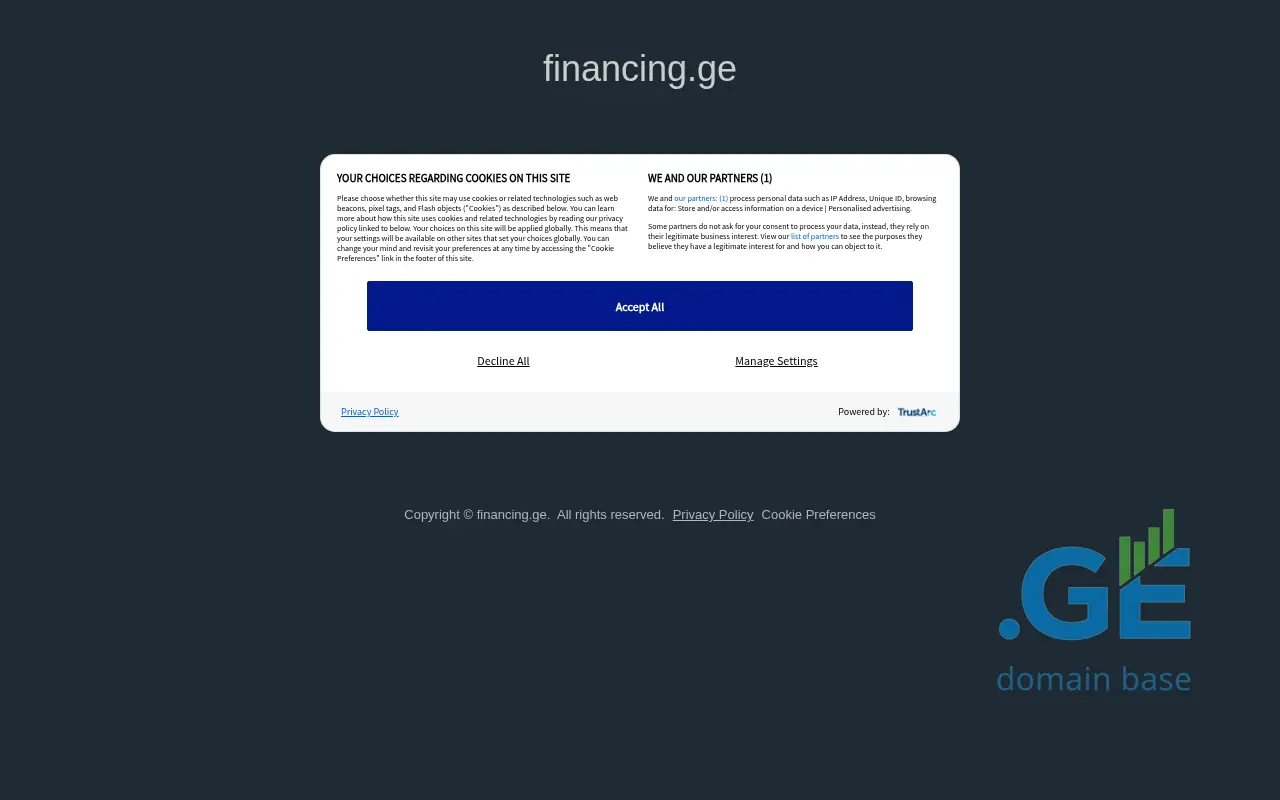 Screenshot of the site financing.ge