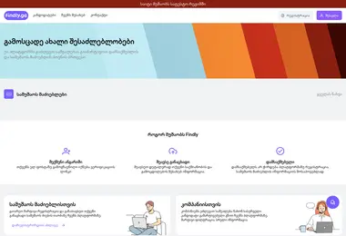 Screenshot of findly.ge