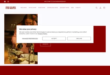 Screenshot of finegrapes.ge