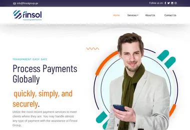 Screenshot of finsolgroup.ge