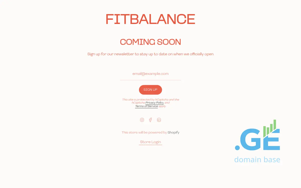 Screenshot of the site fitbalance.ge