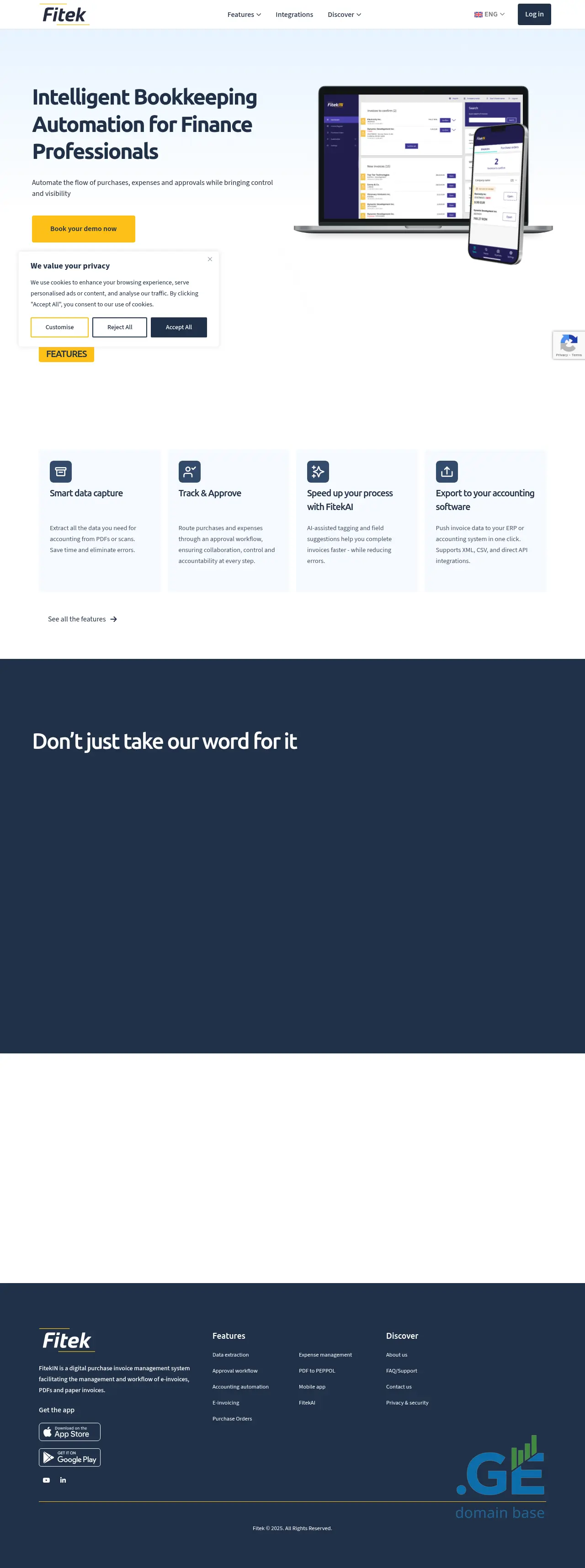 Screenshot of the site fitek.ge