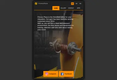 Screenshot of fitnesplaza.ge