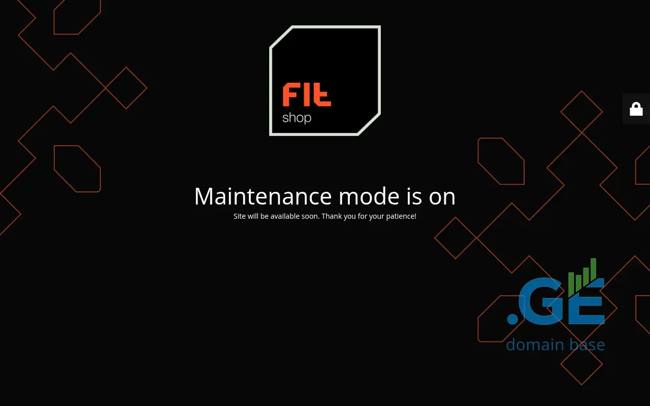 Screenshot of the site fitshop.ge
