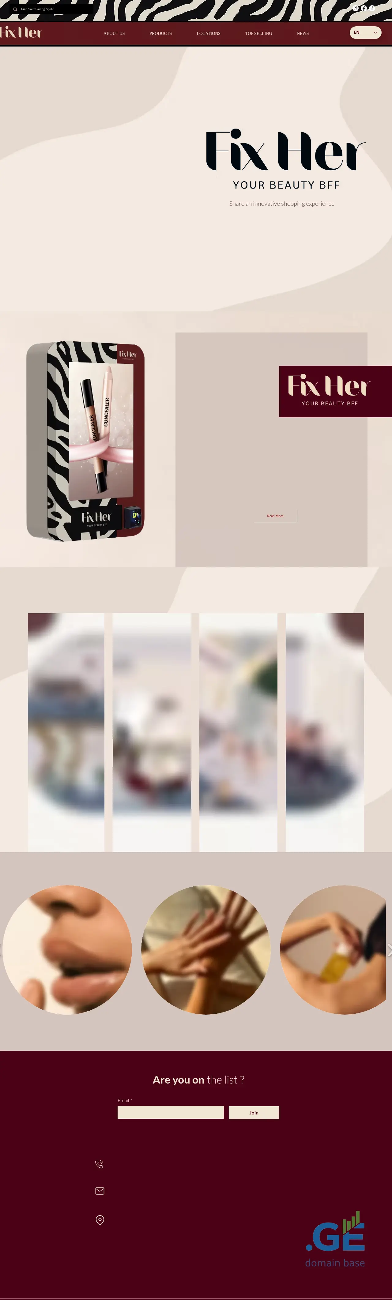 Screenshot of the site fixher.ge