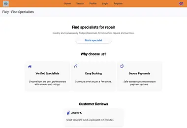 Screenshot of fixly.ge