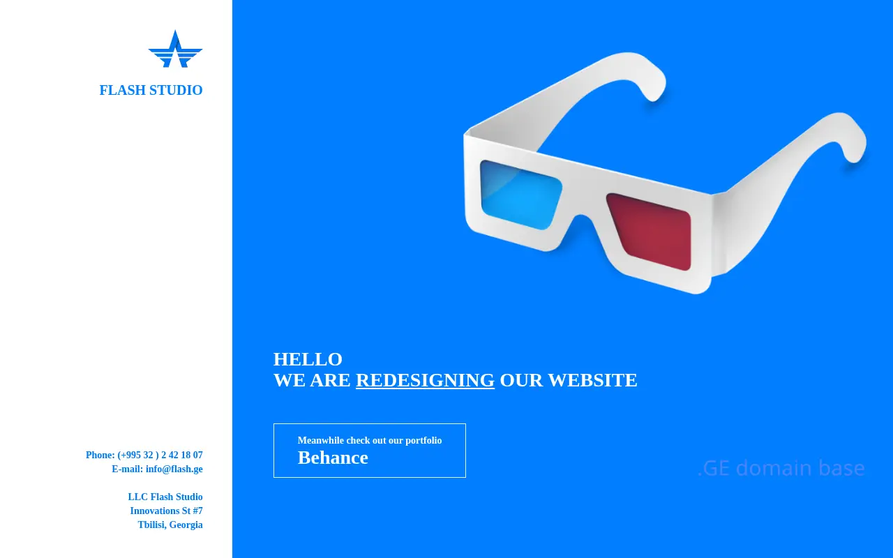 Screenshot of the site flash.ge
