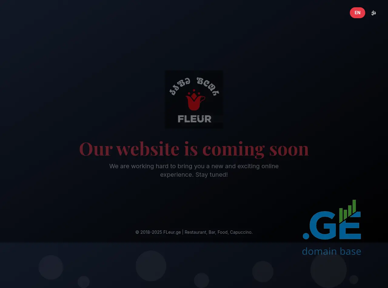 Screenshot of the site fleur.ge